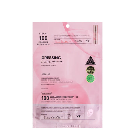 VT Cosmetics Collagen Reedle Shot 100 Firming Hydrogel Mask (1Pc)