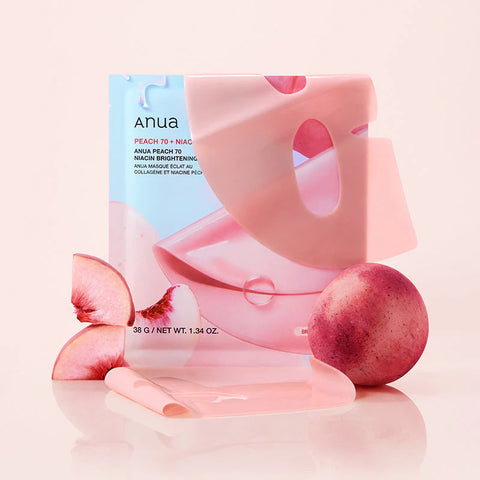 Anua Peach 70 Niacin Brightening Collagen Mask Box (4Pcs)