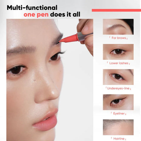 Judydoll Dual-ended Triple-Prong Liquid Brow Pen - #01 Grey
