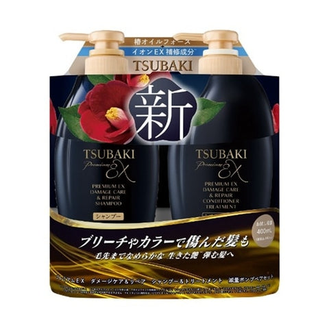 Shiseido Tsubaki Premium EX Damage Care & Repair Shampoo & Conditioner 400ml x 2
