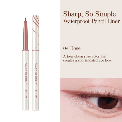Clio Sharp So Simple Waterproof Pencil Liner #09 Rose 0.14G