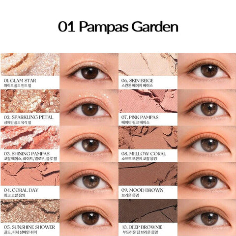 rom&nd Better Than Palette #01 Pampas Garden